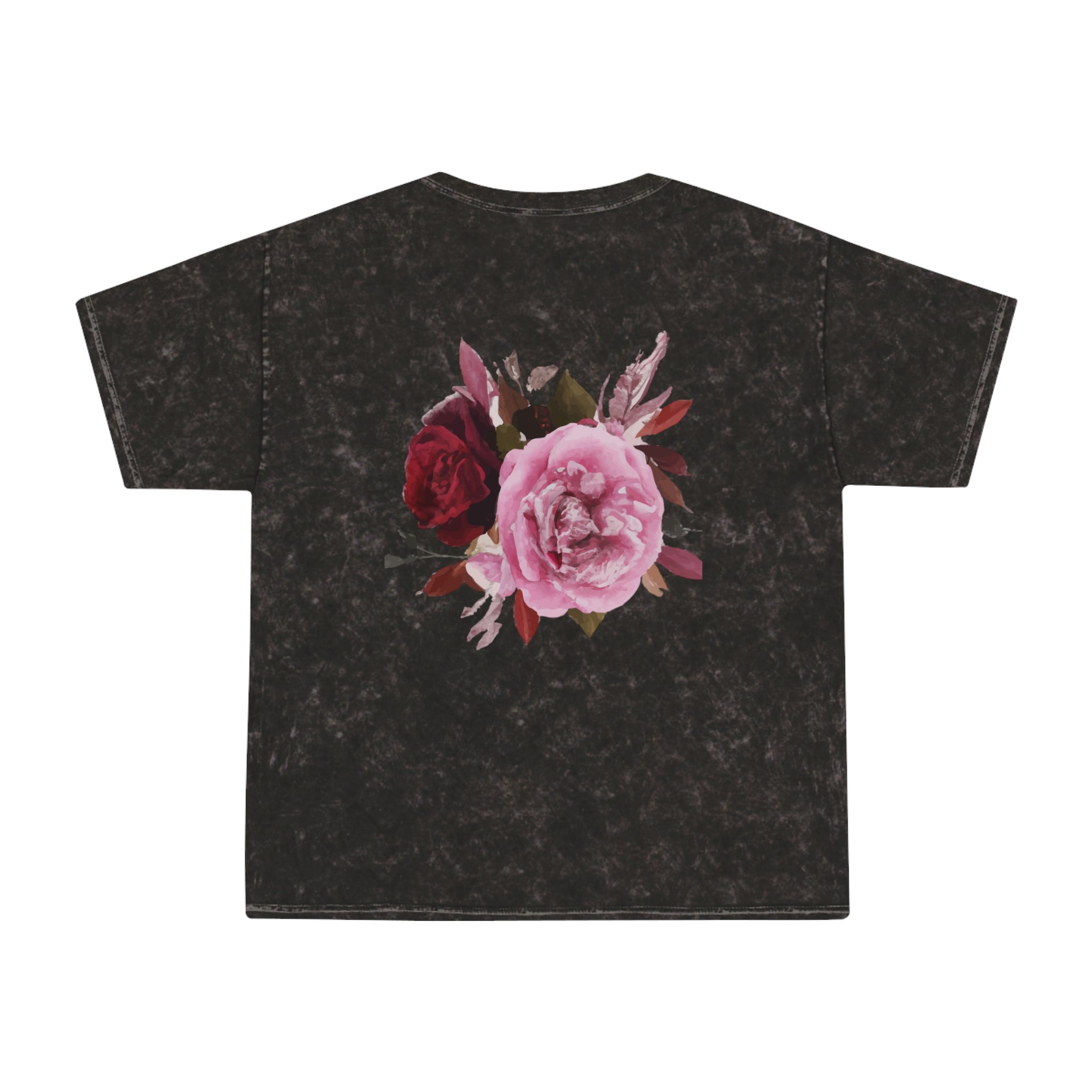 Rose Graphic T‑Shirt — "GULAB DE VARGI" Vintage Mineral Wash Floral Tee