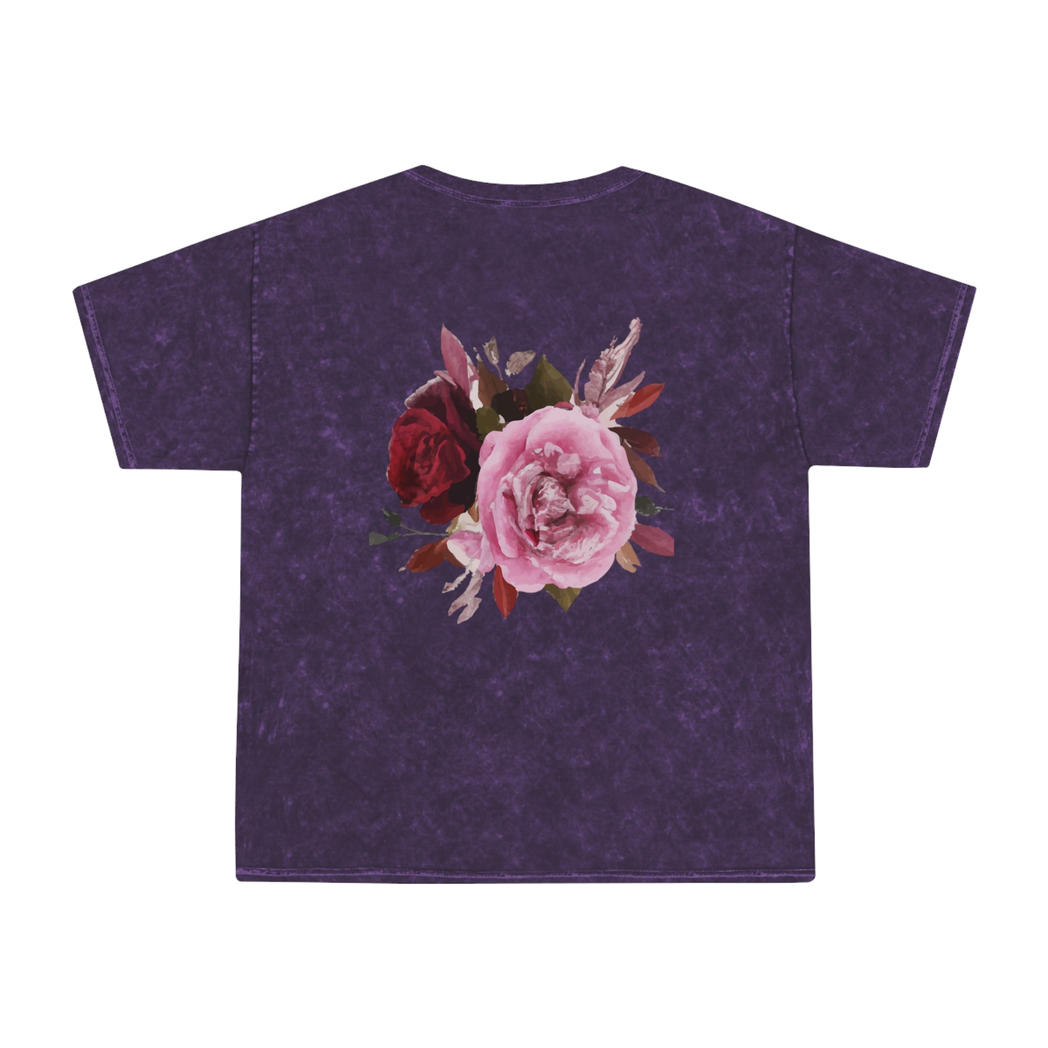 Rose Graphic T‑Shirt — "GULAB DE VARGI" Vintage Mineral Wash Floral Tee